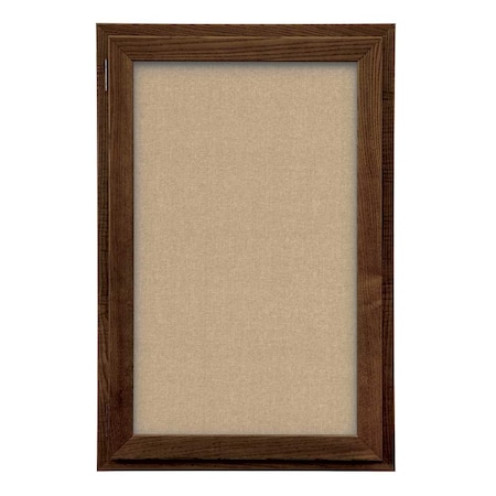 United Visual Products Outdoor Enclosed Combo Board, 42"x32", Satin Frame/Grey & Rubber UVCB4232OD-GREY-RUBBER